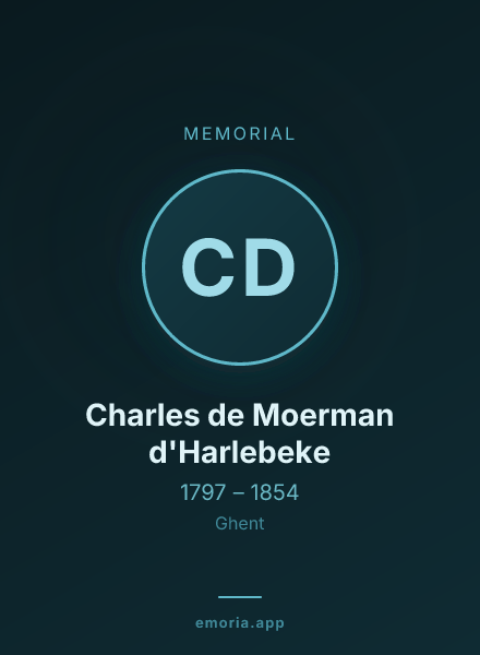 Memorial portrait of Charles de Moerman d'Harlebeke