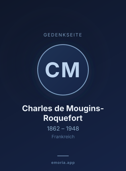 Gedenkportrait von Charles de Mougins-Roquefort
