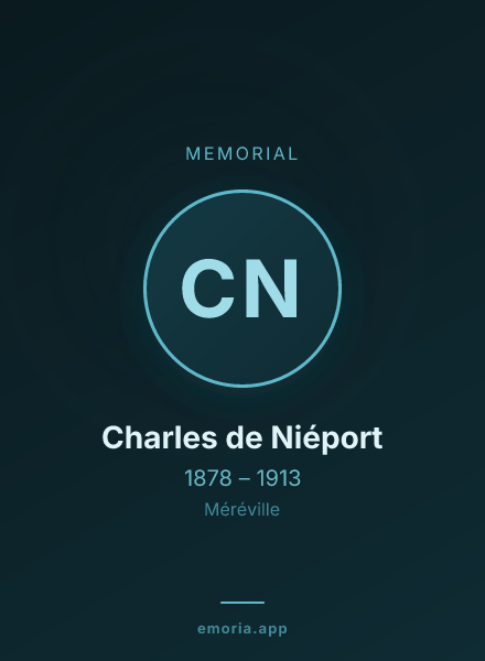 Memorial portrait of Charles de Niéport