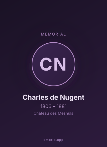 Memorial portrait of Charles de Nugent