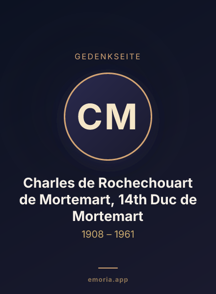 Gedenkportrait von Charles de Rochechouart de Mortemart, 14th Duc de Mortemart