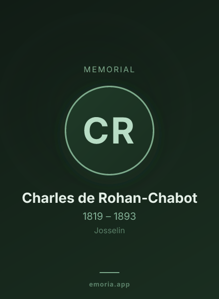 Memorial portrait of Charles de Rohan-Chabot