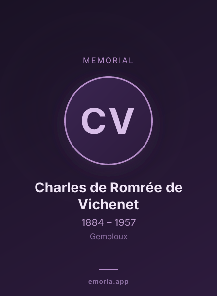 Memorial portrait of Charles de Romrée de Vichenet