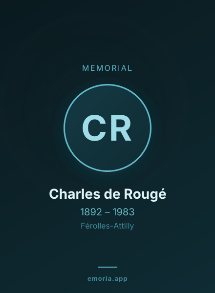 Memorial portrait of Charles de Rougé