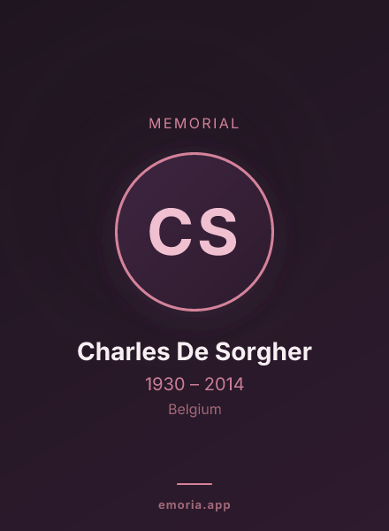 Memorial portrait of Charles De Sorgher
