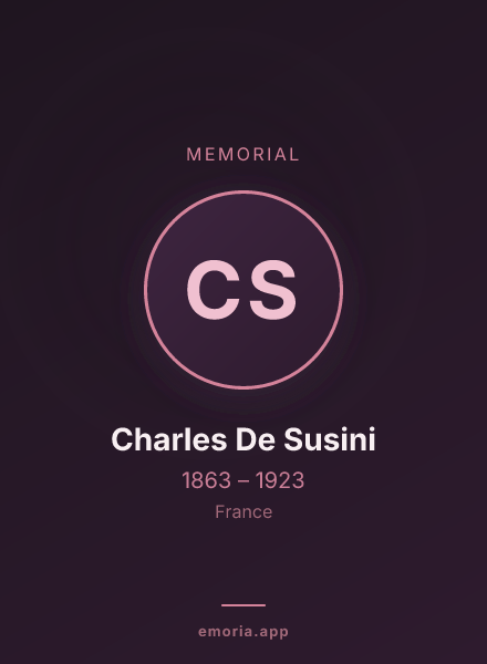 Memorial portrait of Charles De Susini