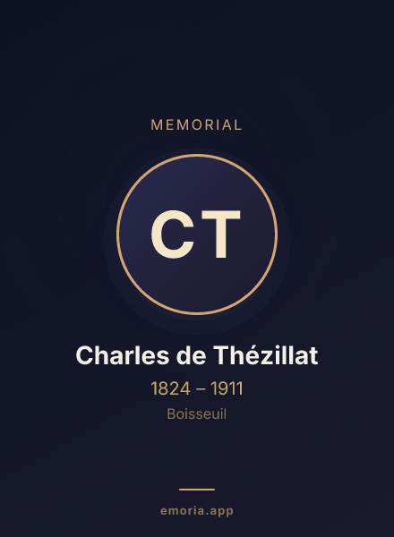 Memorial portrait of Charles de Thézillat