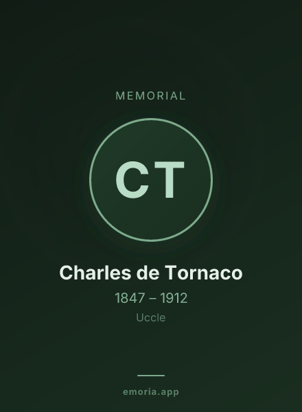 Memorial portrait of Charles de Tornaco