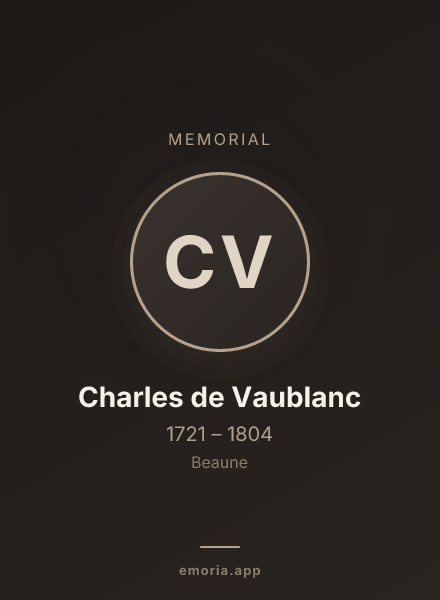 Memorial portrait of Charles de Vaublanc