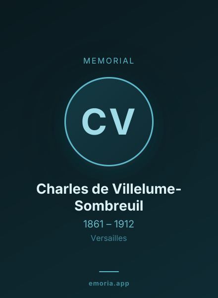 Memorial portrait of Charles de Villelume-Sombreuil