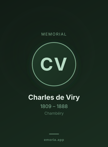 Memorial portrait of Charles de Viry