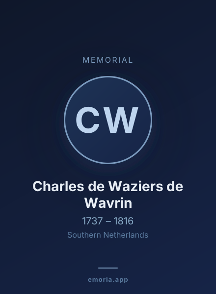 Memorial portrait of Charles de Waziers de Wavrin