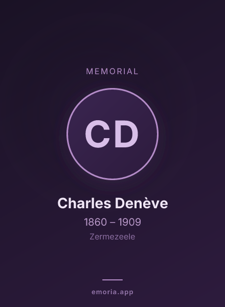 Memorial portrait of Charles Denève