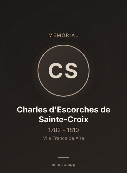 Memorial portrait of Charles d'Escorches de Sainte-Croix