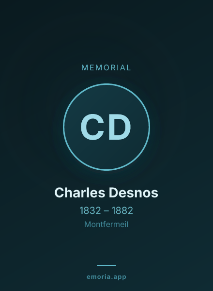 Memorial portrait of Charles Desnos