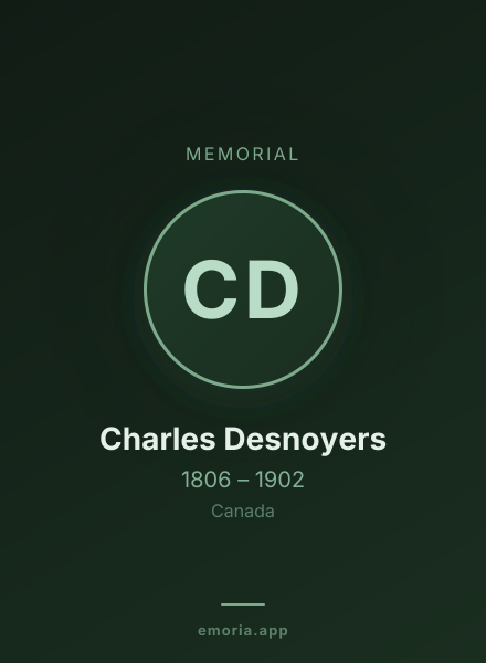 Memorial portrait of Charles Desnoyers