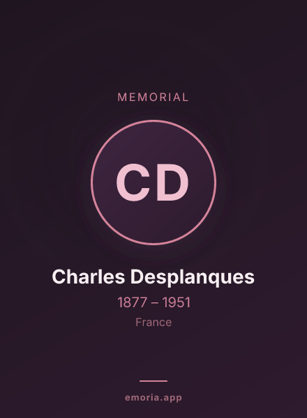 Memorial portrait of Charles Desplanques
