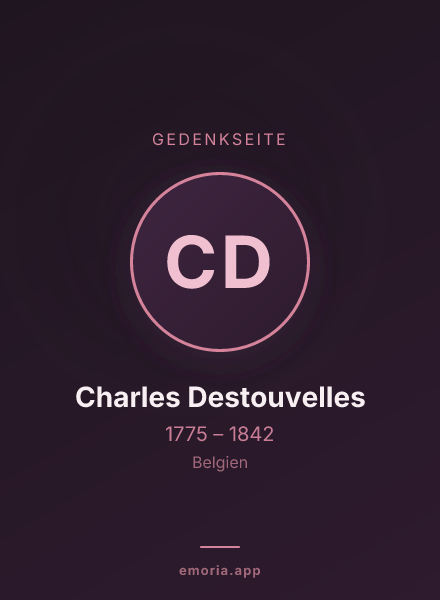 Gedenkportrait von Charles Destouvelles