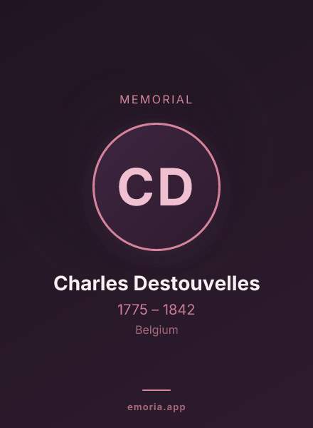 Memorial portrait of Charles Destouvelles