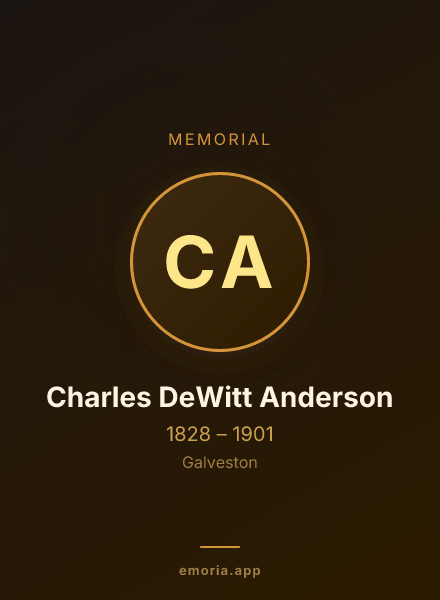 Memorial portrait of Charles DeWitt Anderson