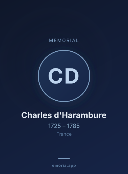 Memorial portrait of Charles d'Harambure