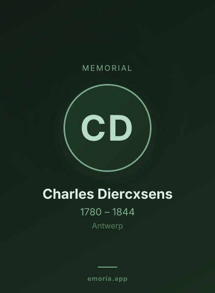 Memorial portrait of Charles Diercxsens