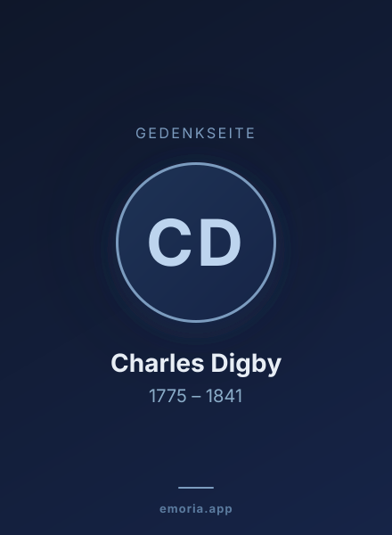 Gedenkportrait von Charles Digby