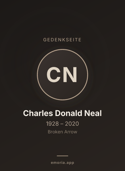 Gedenkportrait von Charles Donald Neal