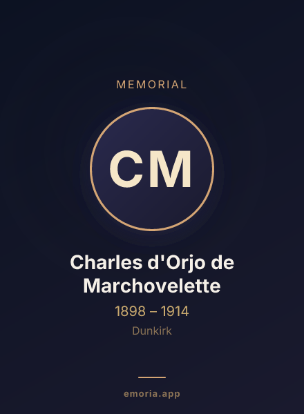 Memorial portrait of Charles d'Orjo de Marchovelette