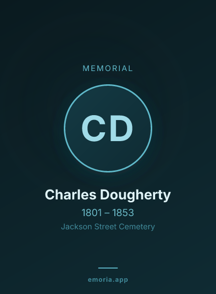 Memorial portrait of Charles Dougherty