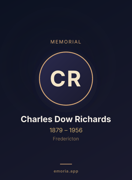 Memorial portrait of Charles Dow Richards