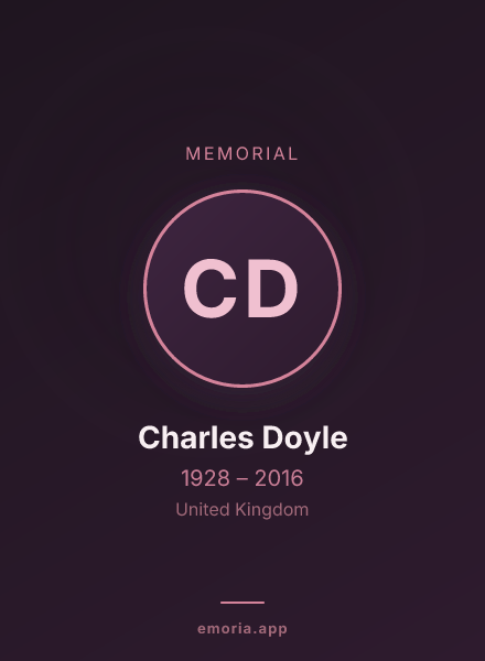 Memorial portrait of Charles Doyle