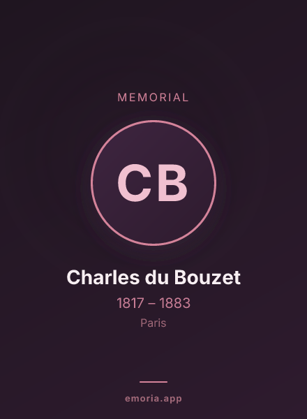 Memorial portrait of Charles du Bouzet