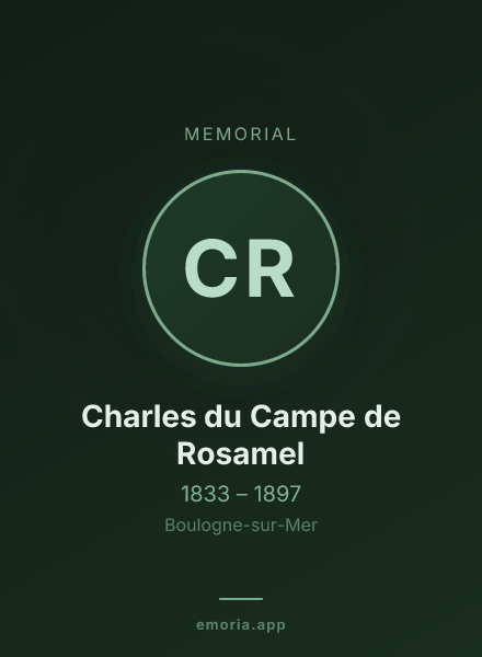 Memorial portrait of Charles du Campe de Rosamel