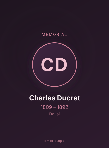Memorial portrait of Charles Ducret