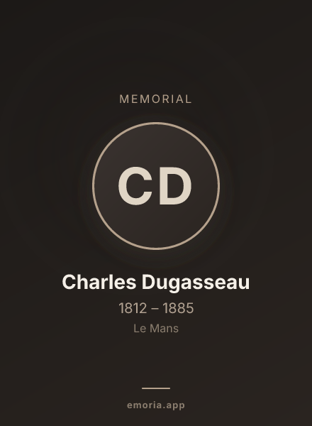 Memorial portrait of Charles Dugasseau