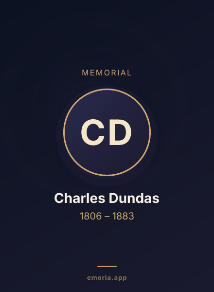 Memorial portrait of Charles Dundas
