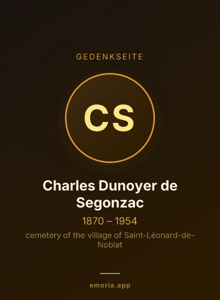 Gedenkportrait von Charles Dunoyer de Segonzac