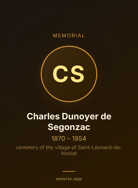 Memorial portrait of Charles Dunoyer de Segonzac
