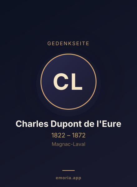 Gedenkportrait von Charles Dupont de l'Eure