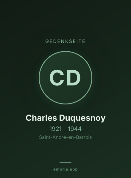 Gedenkportrait von Charles Duquesnoy