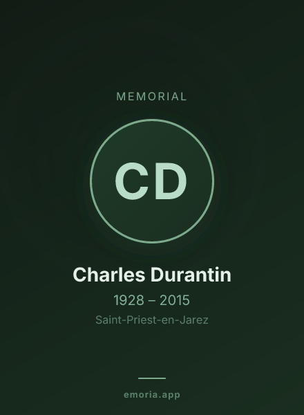 Memorial portrait of Charles Durantin