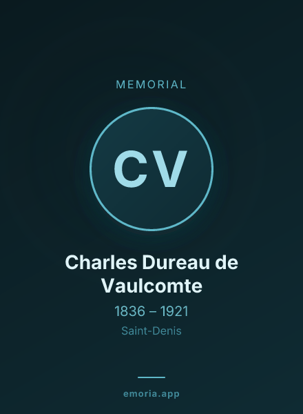 Memorial portrait of Charles Dureau de Vaulcomte
