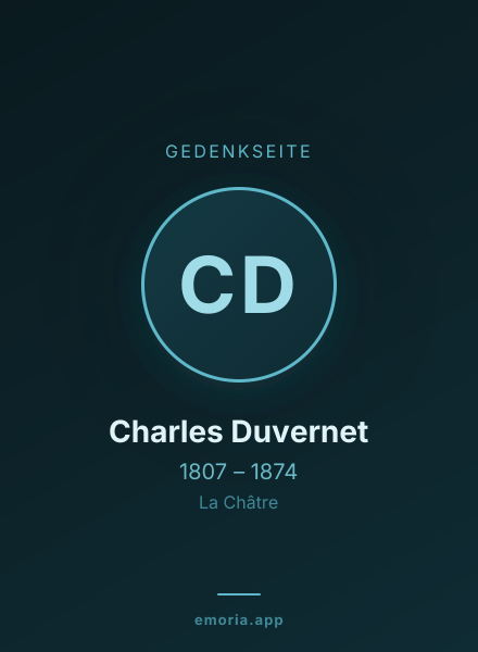 Gedenkportrait von Charles Duvernet
