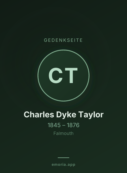 Gedenkportrait von Charles Dyke Taylor