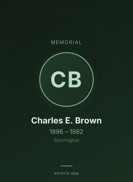 Memorial portrait of Charles E. Brown