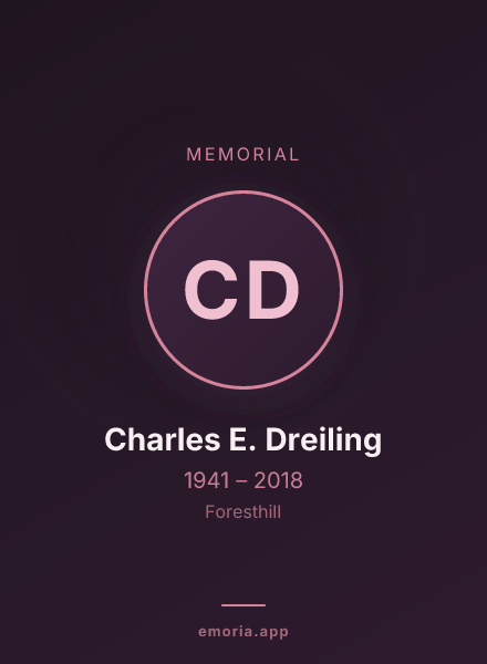 Memorial portrait of Charles E. Dreiling