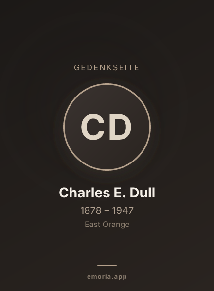Gedenkportrait von Charles E. Dull