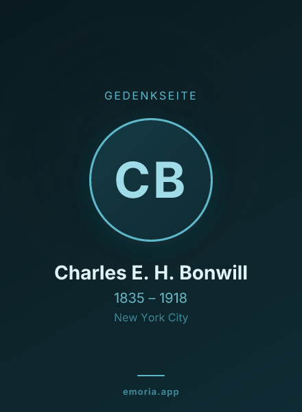 Gedenkportrait von Charles E. H. Bonwill