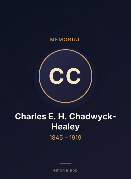 Memorial portrait of Charles E. H. Chadwyck-Healey
